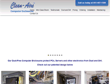 Tablet Screenshot of clean-aire.com